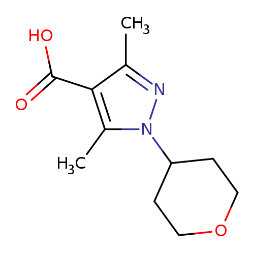 3,5-Dimethyl-1-(tetrahydro-2h-pyran-4-yl)-1h-pyrazole-4-carboxylic acid