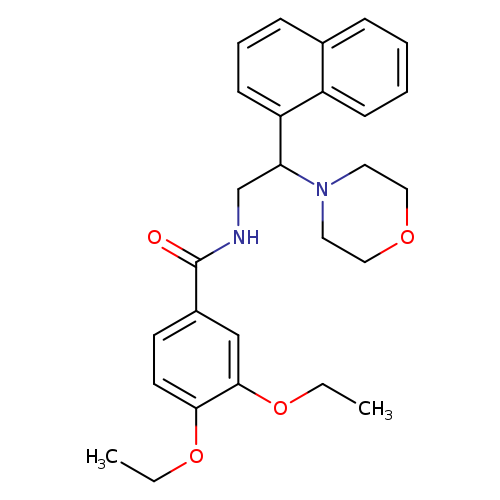 3,4-diethoxy-N-[2-(morpholin-4-yl)-2-(naphthalen-1-yl)ethyl]benzamide