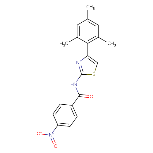 4-nitro-N-[4-(2,4,6-trimethylphenyl)-1,3-thiazol-2-yl]benzamide