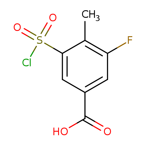 3-(Chlorosulfonyl)-5-fluoro-4-methylbenzoic acid
