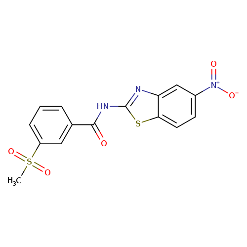 3-methanesulfonyl-N-(5-nitro-1,3-benzothiazol-2-yl)benzamide