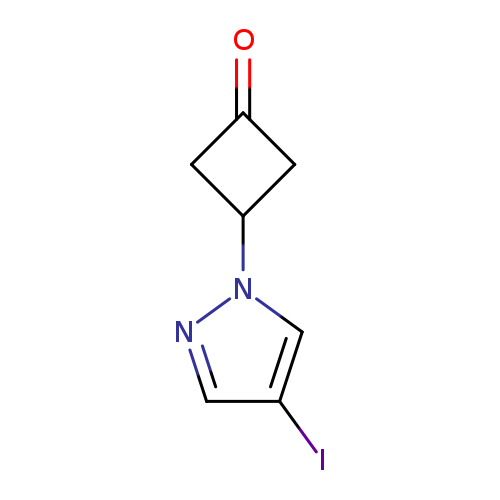 3-(4-iodo-1H-pyrazol-1-yl)cyclobutan-1-one