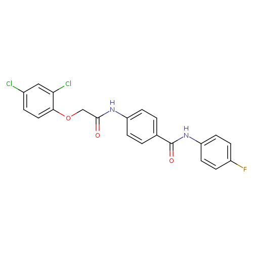 4-{[(2,4-dichlorophenoxy)acetyl]amino}-N-(4-fluorophenyl)benzamide