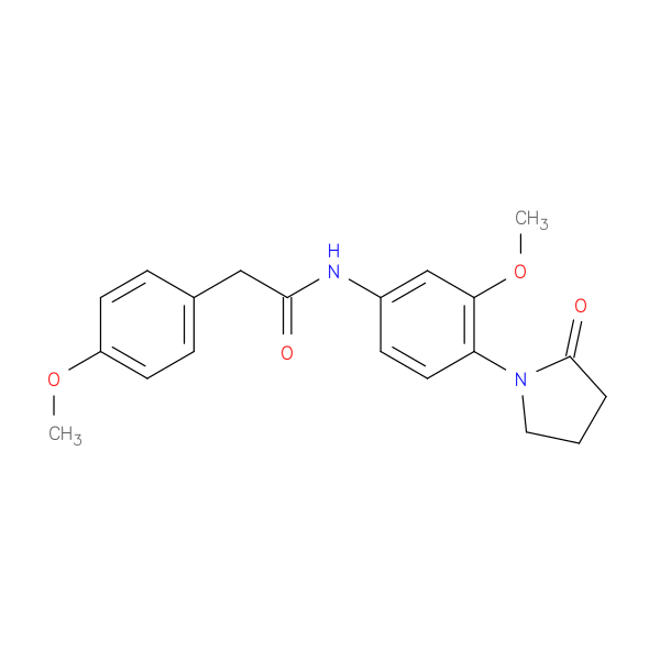 N-[3-methoxy-4-(2-oxopyrrolidin-1-yl)phenyl]-2-(4-methoxyphenyl)acetamide