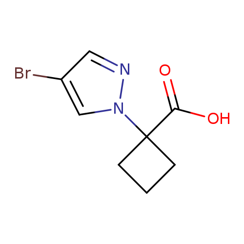 1-(4-bromo-1H-pyrazol-1-yl)cyclobutane-1-carboxylicacid