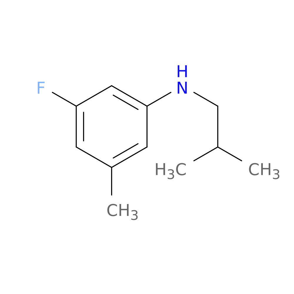 3-fluoro-5-methyl-N-(2-methylpropyl)aniline