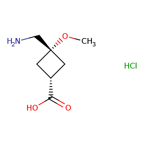 (1s,3s)-3-(aminomethyl)-3-methoxycyclobutane-1-carboxylicacidhydrochloride