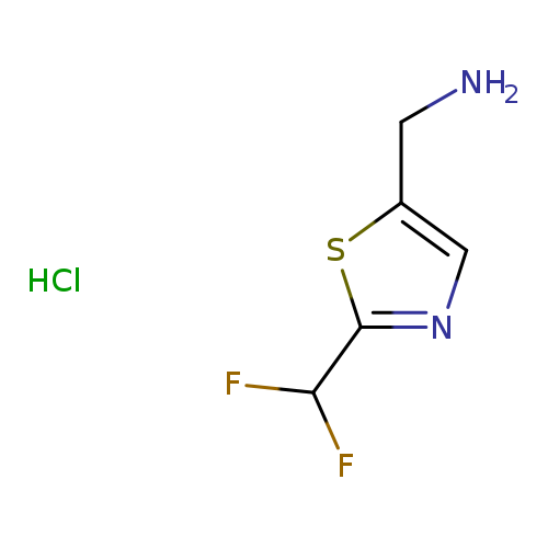 1-[2-(difluoromethyl)-1,3-thiazol-5-yl]methanamine hydrochloride