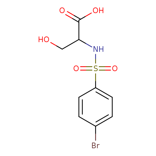 2-(4-Bromophenylsulfonamido)-3-hydroxypropanoic acid
