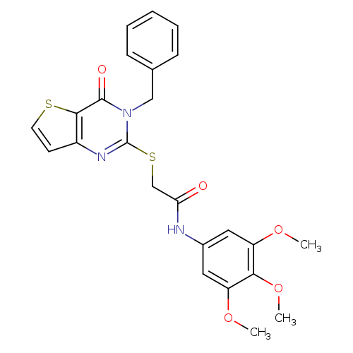 2-({3-benzyl-4-oxo-3H,4H-thieno[3,2-d]pyrimidin-2-yl}sulfanyl)-N-(3,4,5-trimethoxyphenyl)acetamide