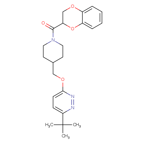 3-tert-butyl-6-{[1-(2,3-dihydro-1,4-benzodioxine-2-carbonyl)piperidin-4-yl]methoxy}pyridazine