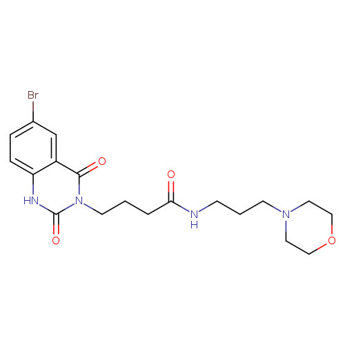 4-(6-bromo-2,4-dioxo-1,2,3,4-tetrahydroquinazolin-3-yl)-N-[3-(morpholin-4-yl)propyl]butanamide
