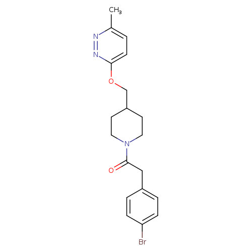 2-(4-bromophenyl)-1-(4-{[(6-methylpyridazin-3-yl)oxy]methyl}piperidin-1-yl)ethan-1-one