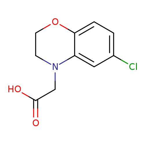 2-(6-chloro-3,4-dihydro-2H-1,4-benzoxazin-4-yl)acetic acid