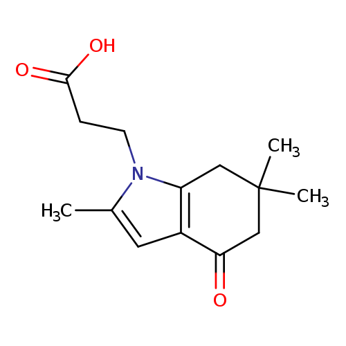 3-(2,6,6-trimethyl-4-oxo-4,5,6,7-tetrahydro-1H-indol-1-yl)propanoic acid