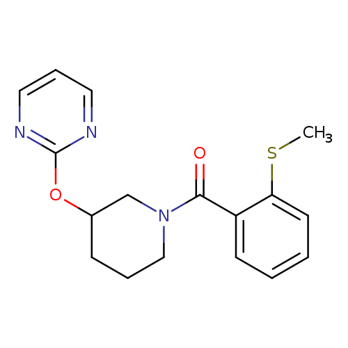 2-({1-[2-(methylsulfanyl)benzoyl]piperidin-3-yl}oxy)pyrimidine