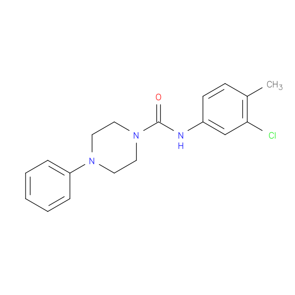 N-(3-chloro-4-methylphenyl)-4-phenylpiperazine-1-carboxamide