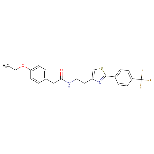 2-(4-ethoxyphenyl)-N-(2-{2-[4-(trifluoromethyl)phenyl]-1,3-thiazol-4-yl}ethyl)acetamide