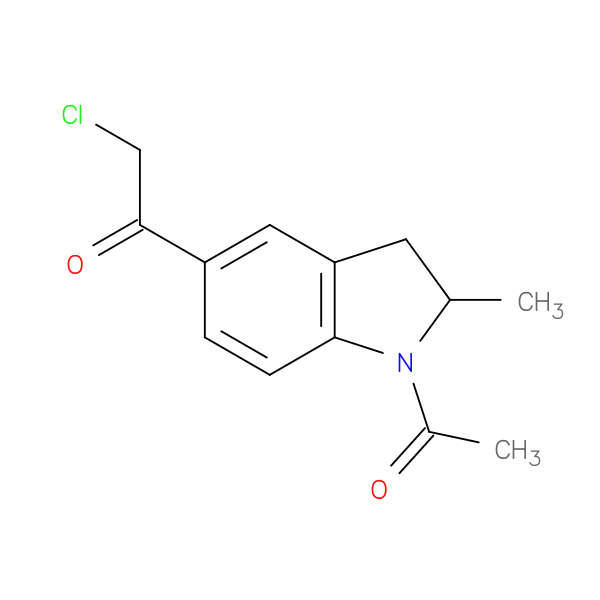 1-(1-acetyl-2-methyl-2,3-dihydro-1H-indol-5-yl)-2-chloroethan-1-one