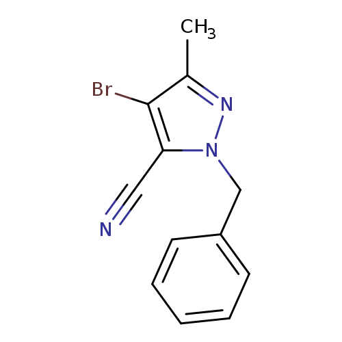 1-Benzyl-4-bromo-3-methyl-1H-pyrazole-5-carbonitrile
