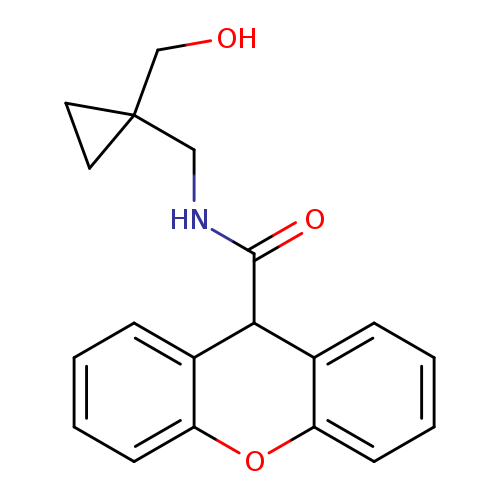 N-{[1-(hydroxymethyl)cyclopropyl]methyl}-9H-xanthene-9-carboxamide