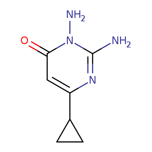 2,3-diamino-6-cyclopropyl-3,4-dihydropyrimidin-4-one