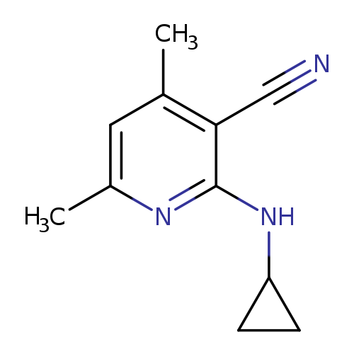 2-(cyclopropylamino)-4,6-dimethylpyridine-3-carbonitrile