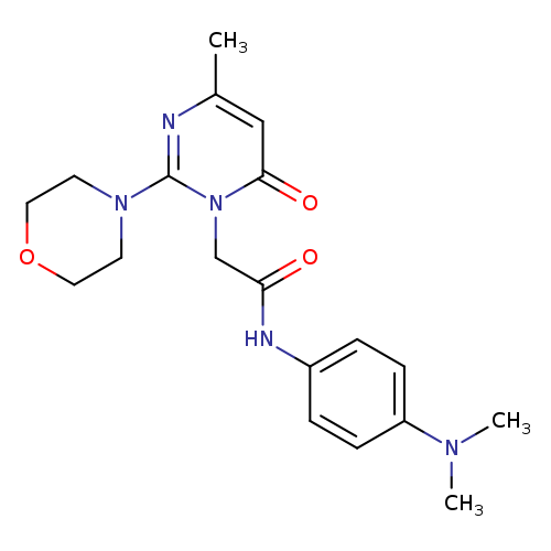 N-[4-(dimethylamino)phenyl]-2-[4-methyl-2-(morpholin-4-yl)-6-oxo-1,6-dihydropyrimidin-1-yl]acetamide