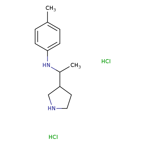 4-methyl-N-[1-(pyrrolidin-3-yl)ethyl]anilinedihydrochloride
