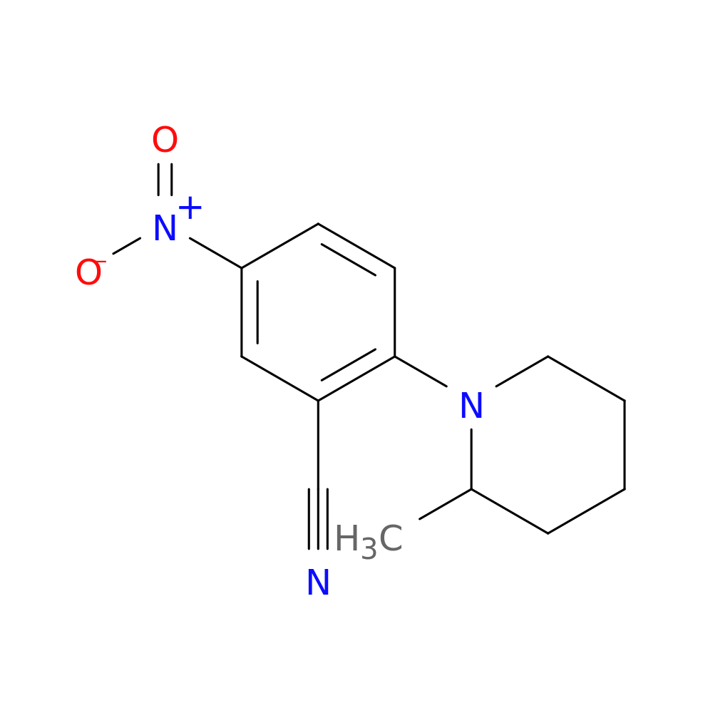 2-(2-Methylpiperidin-1-yl)-5-nitrobenzonitrile