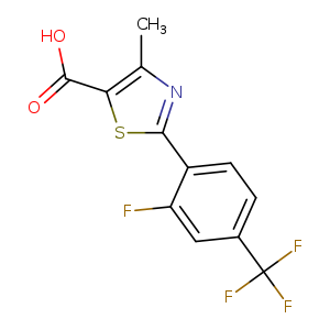 2-(2-Fluoro-4-(trifluoromethyl)phenyl)-4-methylthiazole-5-carboxylic acid