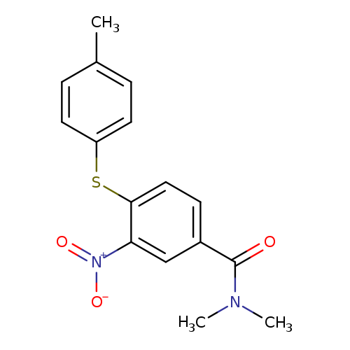 N,N-dimethyl-4-[(4-methylphenyl)sulfanyl]-3-nitrobenzamide