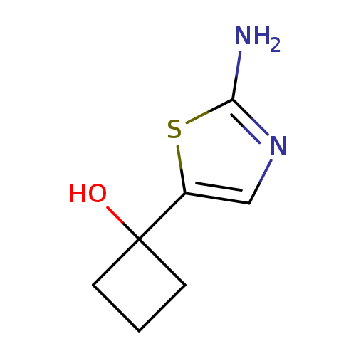 1-(2-amino-1,3-thiazol-5-yl)cyclobutan-1-ol