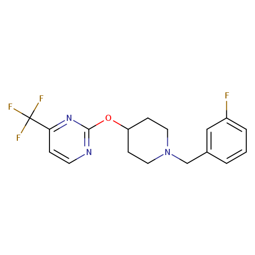 2-({1-[(3-fluorophenyl)methyl]piperidin-4-yl}oxy)-4-(trifluoromethyl)pyrimidine