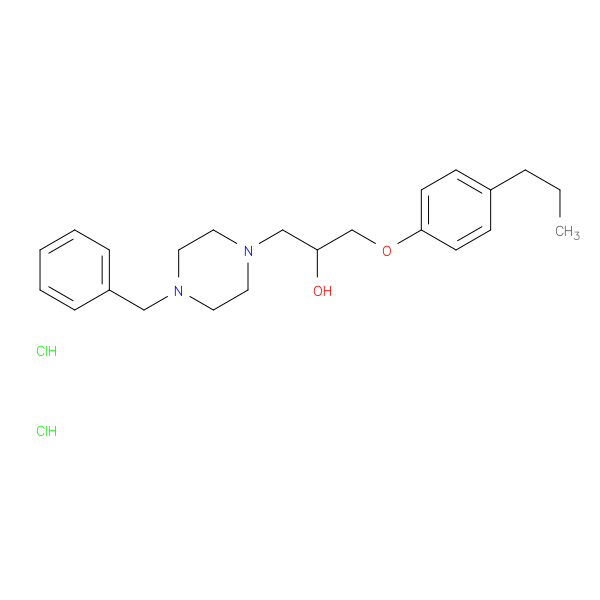1-(4-benzylpiperazin-1-yl)-3-(4-propylphenoxy)propan-2-ol dihydrochloride