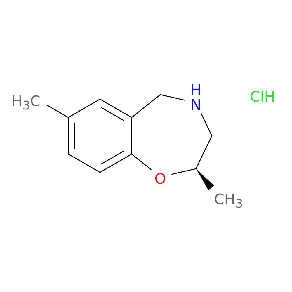 (2R)-2,7-dimethyl-2,3,4,5-tetrahydro-1,4-benzoxazepine hydrochloride