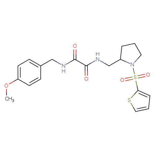 N'-[(4-methoxyphenyl)methyl]-N-{[1-(thiophene-2-sulfonyl)pyrrolidin-2-yl]methyl}ethanediamide