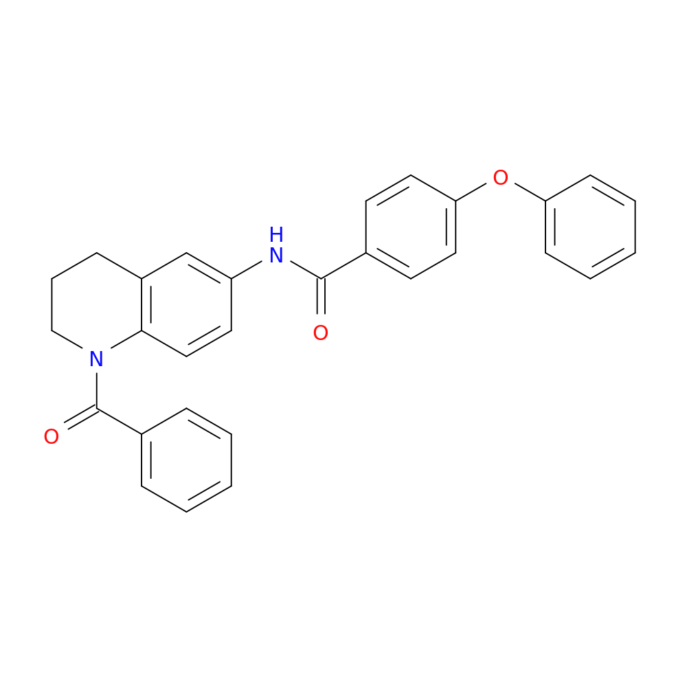 N-(1-benzoyl-1,2,3,4-tetrahydroquinolin-6-yl)-4-phenoxybenzamide