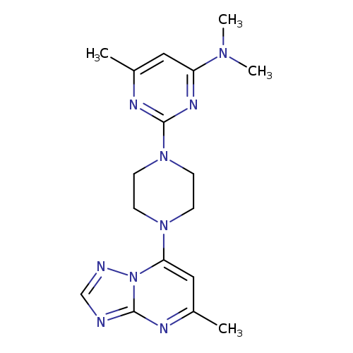 N,N,6-trimethyl-2-(4-{5-methyl-[1,2,4]triazolo[1,5-a]pyrimidin-7-yl}piperazin-1-yl)pyrimidin-4-amine