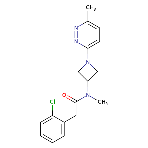 2-(2-chlorophenyl)-N-methyl-N-[1-(6-methylpyridazin-3-yl)azetidin-3-yl]acetamide
