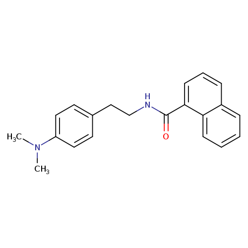 N-{2-[4-(dimethylamino)phenyl]ethyl}naphthalene-1-carboxamide