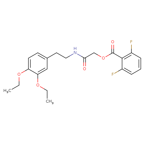 {[2-(3,4-diethoxyphenyl)ethyl]carbamoyl}methyl 2,6-difluorobenzoate