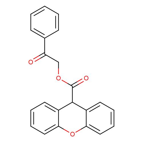 2-oxo-2-phenylethyl 9H-xanthene-9-carboxylate