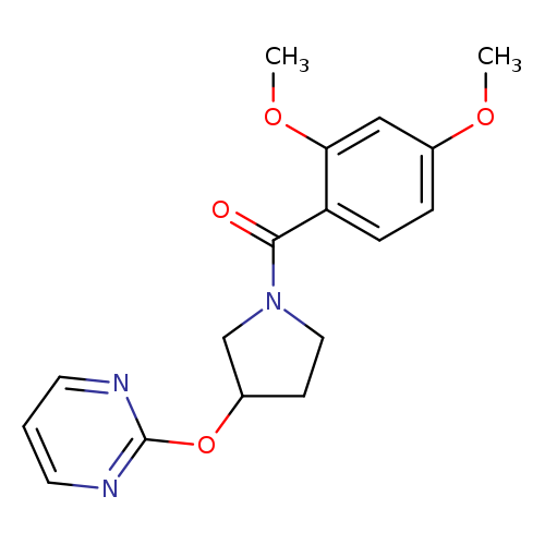 2-{[1-(2,4-dimethoxybenzoyl)pyrrolidin-3-yl]oxy}pyrimidine