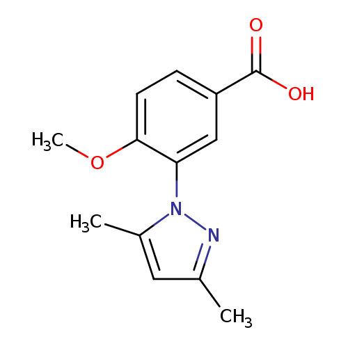 3-(3,5-dimethyl-1H-pyrazol-1-yl)-4-methoxybenzoic acid