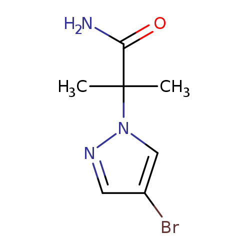 2-(4-bromo-1H-pyrazol-1-yl)-2-methylpropanamide