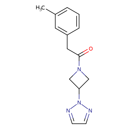2-(3-methylphenyl)-1-[3-(2H-1,2,3-triazol-2-yl)azetidin-1-yl]ethan-1-one