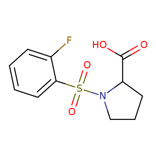 1-(2-fluorobenzenesulfonyl)pyrrolidine-2-carboxylic acid