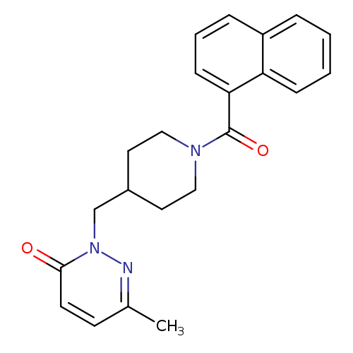 6-methyl-2-{[1-(naphthalene-1-carbonyl)piperidin-4-yl]methyl}-2,3-dihydropyridazin-3-one
