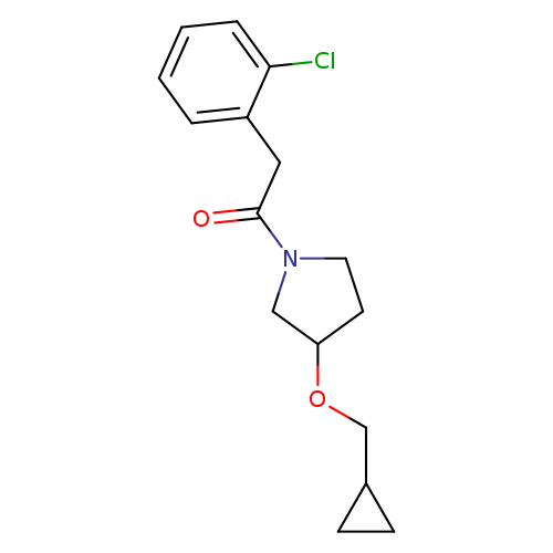 2-(2-chlorophenyl)-1-[3-(cyclopropylmethoxy)pyrrolidin-1-yl]ethan-1-one